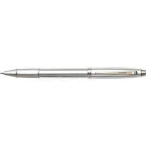 Sheaffer 100 Roller Ball Pen Writing Stationery Brushed Chrome/nickel Silver