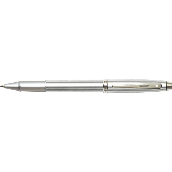 Sheaffer 100 Roller Ball Pen Writing Stationery Brushed Chrome/nickel Silver