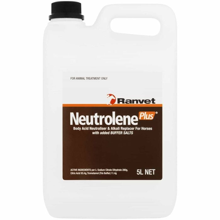 Ranvet Neutrolene Plus Horses Body Acid Neutraliser & Alkali Replacer 5L