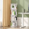 Ufurniture 4 Tier Rotating Bookshelf Corner Standing Wooden Bookcase