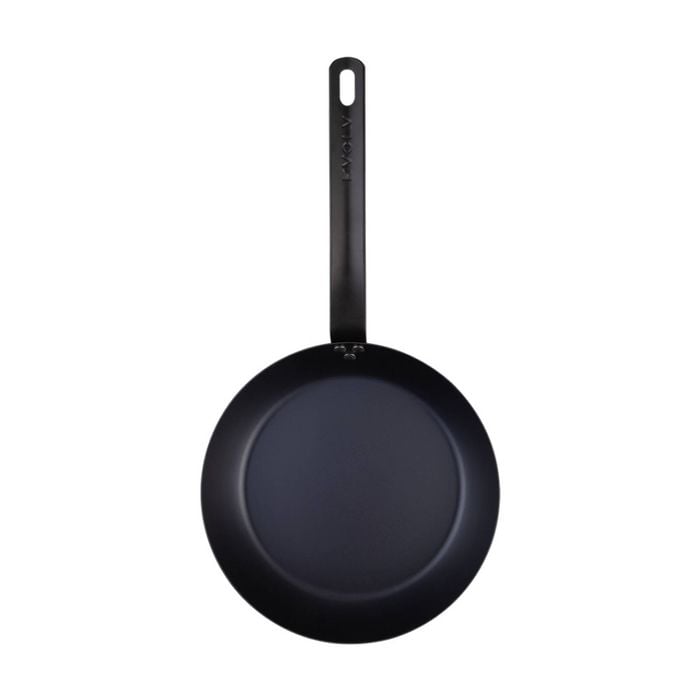 Evolv Pre-seasoned Heavy Gauge Fast Heat carbon Steel Fry Pan 24cm