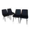 Levede 4 PCS Velvet Dinning Chair Grey