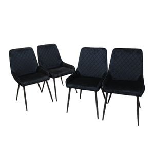 Levede 4 PCS Velvet Dinning Chair Grey