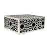 SS Collective Black & White Patterned Decorative Rectangle Box 26x21cm