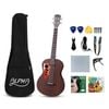 Alpha Ukulele 30 Inch with EQ Ebony Top 4 String Ukulele 18 Frets Musical Instrument