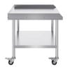 Vevor 76.2x91.4x75.16cm Stainless Steel Work Table with 3-Sided Backsplash Heavy Duty