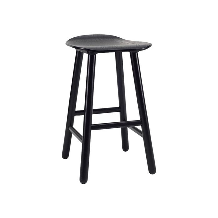 Modern Furniture Hetty 42x63cm Counter Stool - Black Ash Veneer