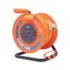 Click 25m Orange Heavy Duty 4 Outlet Cable Reel