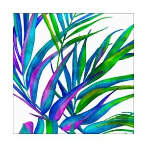 Artey | Colorful Leaves II - Stretched Canvas - Stretched Canvas - 140 x 140cm