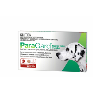 Paragard Allwormer For Large Dogs - 3 Tabs