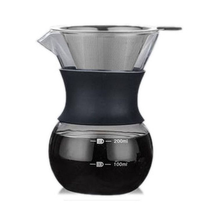 Coffee Culture 200ml Pour Over Coffee Maker Glass Jug Dripper w/ Filter
