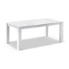 Santorini 1.8m Outdoor Rectangle Aluminium Dining Table White