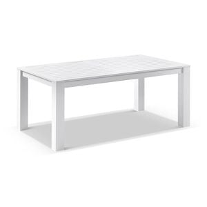 Santorini 1.8m Outdoor Rectangle Aluminium Dining Table White