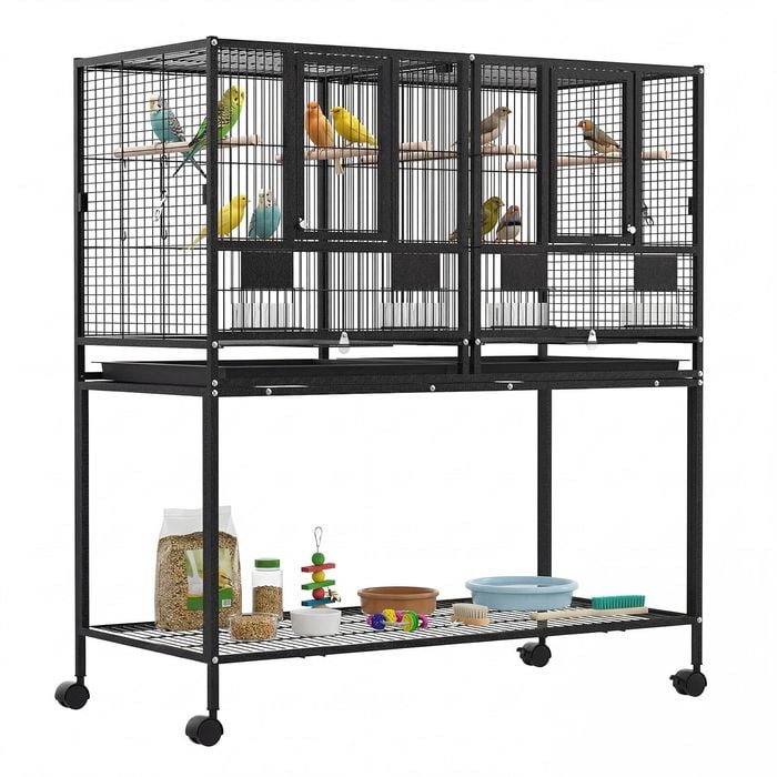 Advwin 2in1 Large Bird Cage Parrot Aviary