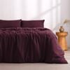 Dreamaker Superfine Washed Microfibre Quilt Cover Set Cherry King Single Bed