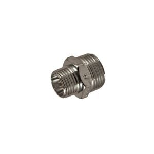 Brasshards 20 x 15mm Chrome Plated Brass Reducing Hex Nipple LF