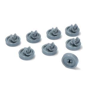 x8 Genuine Dishwasher Lower Basket Wheels Complete Kit (Rollers) 441305, suits Asko