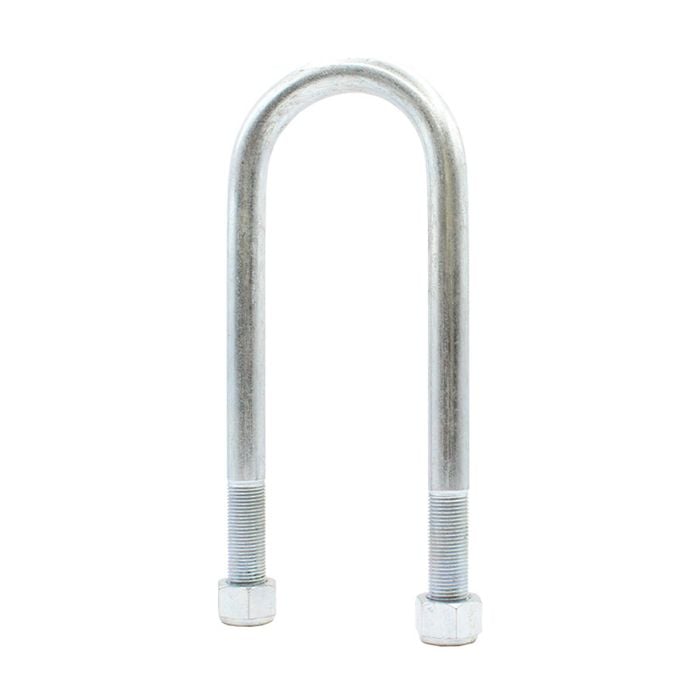 Sunrise U-bolts With Nyloc Nut 1/2" Galvanised - 65mm Round, 165mm - Ub65r165g