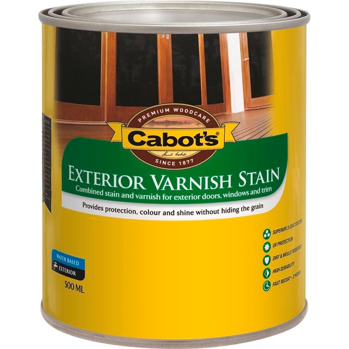 Cabot's 500ml Teak Exterior Varnish Stain - 500ml