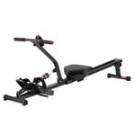 Everfit Hydraulic Rowing Machine Rower 12 Levels Black