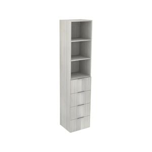 Lugna 2048 x 450 x 380mm Mist 2 Adj Shelf 4 Drawer Robe Insert