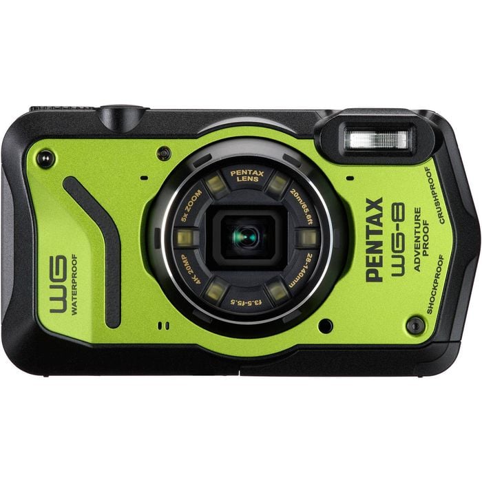 Pentax Wg-8 Waterproof Compact Camera - Green