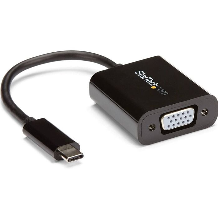 Startech.com Usb-c To Vga Adapter - Thunderbolt 3 Compatible - Usb C Adapter - Usb Type C To Vga Dongle Converter