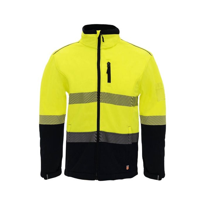Citeco Yellow Hi Vis Soft Shell Jacket - 2X-Large