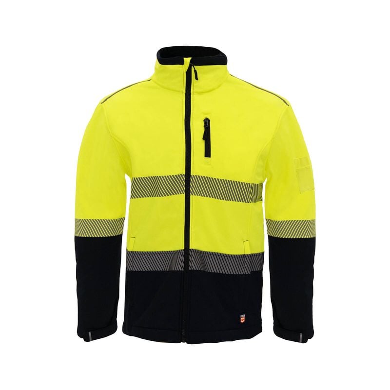 Yellow Hi Vis Soft Shell Jacket - 2X-Large