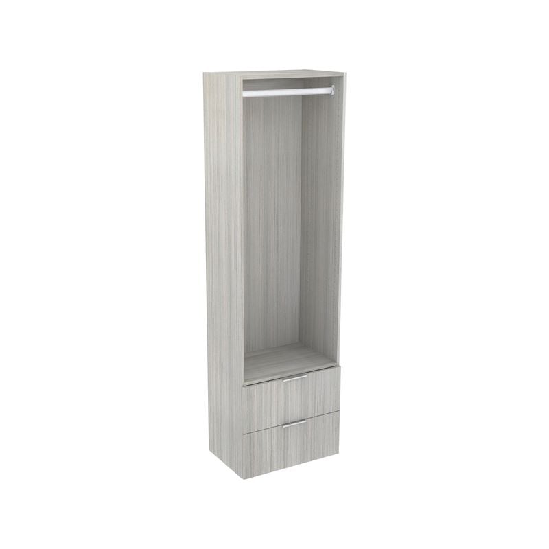 Lugna 2048 x 600 x 380mm Mist Hanging 2 Drawer Storage Cabinet