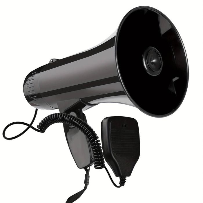 Power Amplifier Speaker With Siren And Usb Recording