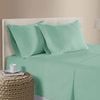 400TC 100% Cotton Sateen Premium Sheet Set 40cm Wall Turquoise King Single