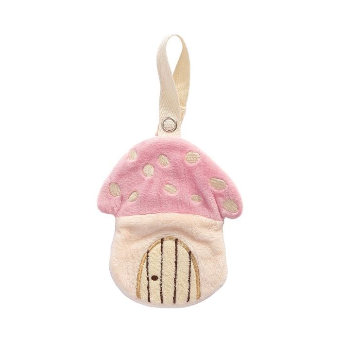 Living Textiles Baby Dummy Chain Pacifier Clip Dummy Holder - Mushroom House