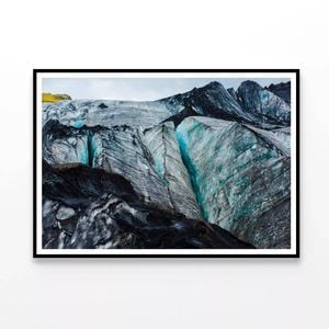 Glacier Ice Cave  Print 100% Australian Made 90x60cm  (Poster)