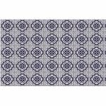 Boyle 1.5m x 45cm Vintage Blue Tiles Self Adhesive Film