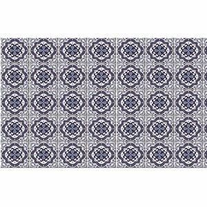 Boyle 1.5m x 45cm Vintage Blue Tiles Self Adhesive Film