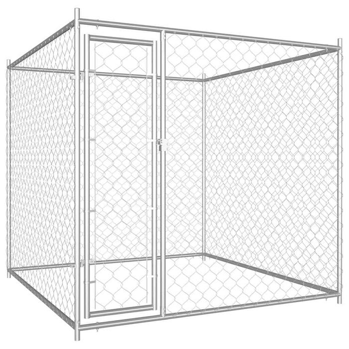vidaXL Outdoor Dog Kennel 193x193x185cm Animal Shelter Pet House Run Cage