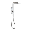 MIXX  Chrome Chai Square Retro E- Fit Twin Shower