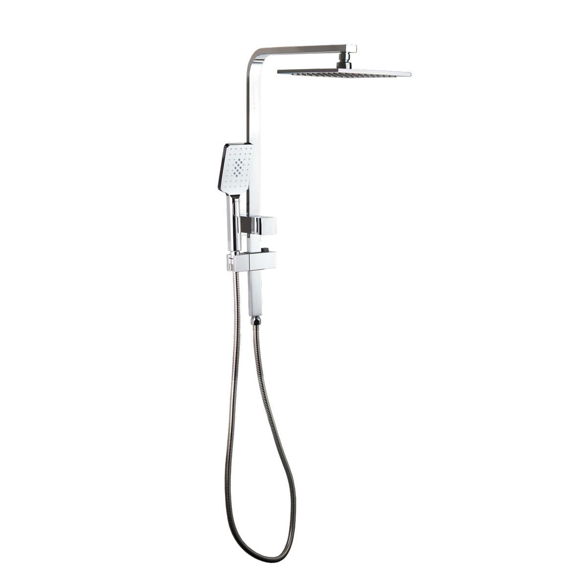 MIXX Chrome Chai Square Retro E- Fit Twin Shower - Bunnings Australia