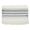 Assemble Dash Cotton Placemat White/Navy 35x48cm