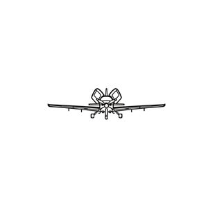 Ignite Laser Cirrus SR22T G6 - Turbocharged High-Performance Aircraft Silhouette Metal Wall Art Rustic Metal 15.7 inch - 40 cm