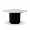 Valen 150cm Flute Round Dining Table Ceramic Stone Top Black