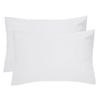 Bambury Home Living Decorative Linen Pillowcase Pair Ivory 48cm x 73cm