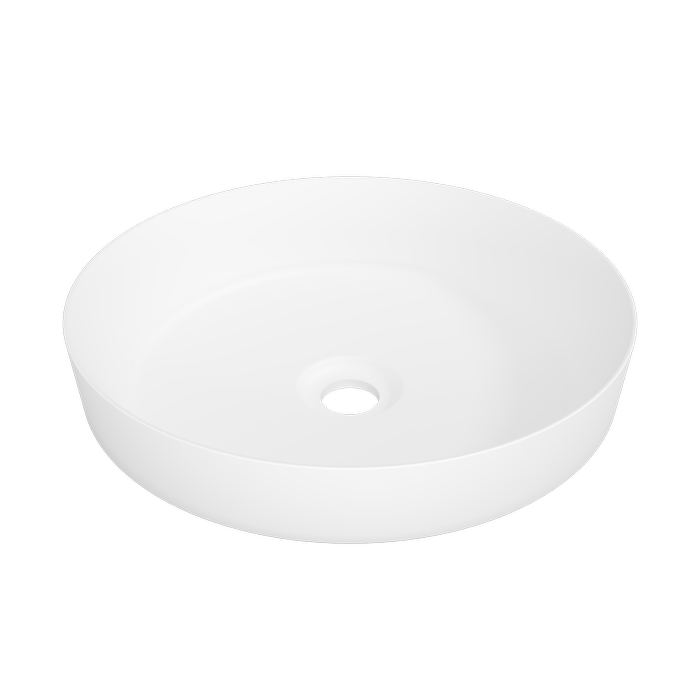 New England Joinery 400mm White Matt Radius Basin