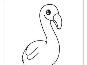 Drawing of a Flaming from the Bluey show.