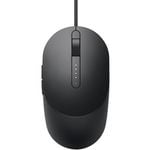 Dell Wired Laser Mouse MS3220 - Black - Cable - 3200 dpi - Scroll Wheel - Right-handed