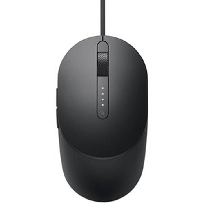Dell Wired Laser Mouse Ms3220 - Black - Cable - 3200 Dpi - Scroll Wheel - Right-handed