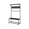 Sarantino 4-in-1 Hall Tree Entryway Coat Rack