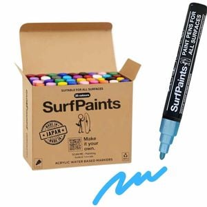Surfpaints Full Range of Acrylic Paint Pens Size 4mm Bullet - Special Edition Art Collections Box