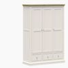 Hannah French Provincial 3-Door 3-Drawer Wardrobe